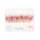 Vela Happy Birthday Rose Gold Metalizada