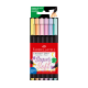 Marcadores Supersoft Punta Pincel Pastel x6 Faber-Castell