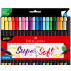 Marcadores Supersoft Punta Pincel x20 Faber-Castell